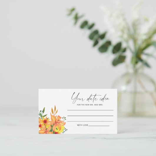 水彩フローラ日付ナイトアイディア\日付jar エンクロージャーカード (スタンド正面)