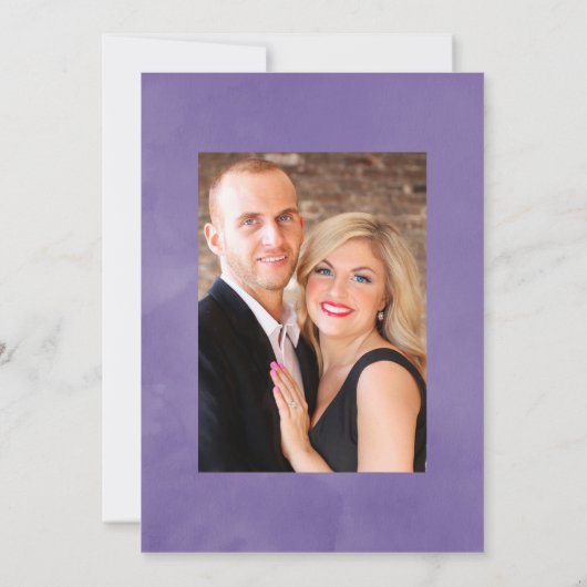 水彩フローラ春の結婚式招待状 招待状 (裏面)