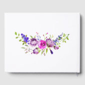 水彩フローラ春ベビーシャワー ゲストブック (裏面)