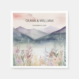 水彩フローラ春山脈 スタンダードカクテルナプキン