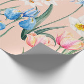水彩フローラ春模様植物学 ラッピングペーパー (角)