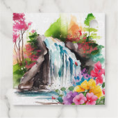 水彩フローラ春結婚滝 フェイバータグ (裏面)