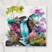 水彩フローラ春結婚滝 フェイバータグ (裏面)