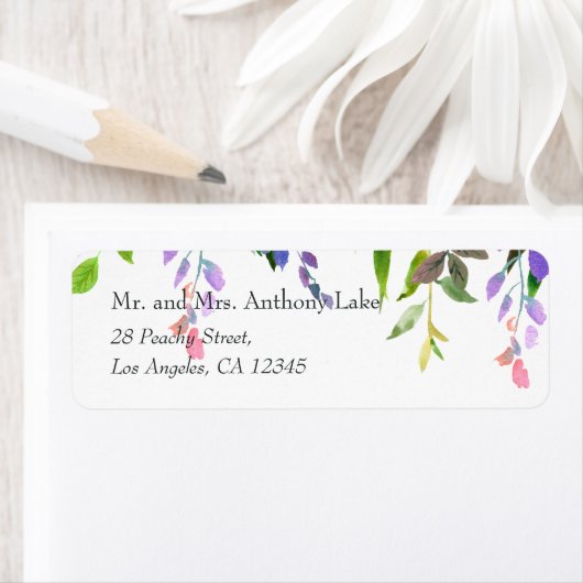 水彩フローラ春 ラベル (インサイチュ)