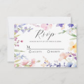 水彩フローラ春 出欠カード (正面)