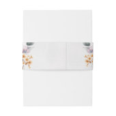 水彩フローラ書モダン結婚の 招待状ベリーバンド (裏面例)