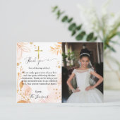 水彩フローラ最初の通信サンキューカード 招待状 (スタンド正面)