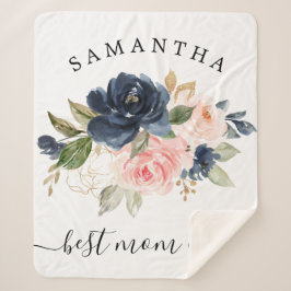 水彩フローラ最高のママ毎 シェルパブランケット