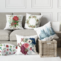 水彩フローラ松の花冬デコール