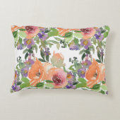 水彩フローラ枕 アクセントクッション (裏面)