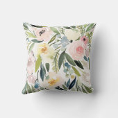 水彩フローラ枕 クッション (裏面)