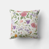 水彩フローラ枕 クッション (裏面)