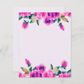 水彩フローラ枠スクラップブックの背景紙 (正面/裏面)