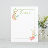 水彩フローラ枠スクラップブック紙 (スタンド正面)