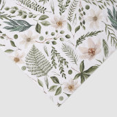 水彩フローラ植物園パターン 薄葉紙 (詳細)