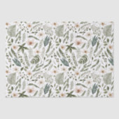 水彩フローラ植物園パターン 薄葉紙 (正面)