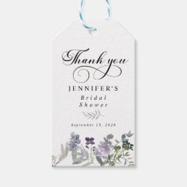 水彩フローラ植物園メッセージカード ギフトタグ