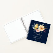 水彩フローラ植物学結婚のゲストブック ノートブック (内部)