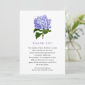 水彩フローラ死別葬礼 サンキューカード (スタンド正面)