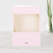 水彩フローラ母の日のカード カード (裏面)