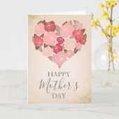 水彩フローラ母の日のカード カード (黄色い花)