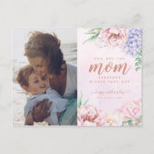 水彩フローラ母の日の挨拶 ポストカード (正面)