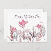 水彩フローラ母の日はがき シーズンポストカード (正面/裏面)