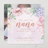 水彩フローラ母の日ナナカード (正面/裏面)