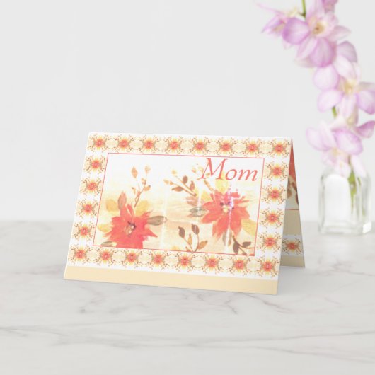 水彩フローラ母の日 カード (蘭)