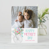水彩フローラ母の日 カード (スタンド正面)