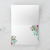 水彩フローラ母の日 カード (内部)