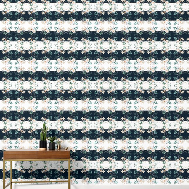 水彩フローラ深いインザドリーム 壁紙 (廊下)