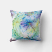 水彩フローラ渦 クッション (裏面)