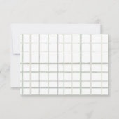 水彩フローラ漁師ベビーシャワー サンキューカード (裏面)