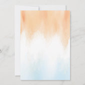 水彩フローラ熱帯ビーチキャノピー結婚ズ 招待状 (裏面)