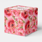 水彩フローラ牡丹ブライダルシャワー フェイバーボックス (裏面サイド)