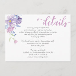 水彩フローラ牡丹結婚の詳細カード エンクロージャーカード