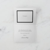 水彩フローラ白と離れ金ゴールド結婚の サンキューカード (内部)