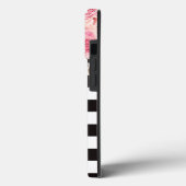 水彩フローラ白黒モノグラストライプム Case-Mate iPhoneケース (裏面 / 左)