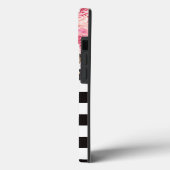 水彩フローラ白黒モノグラストライプム Case-Mate iPhoneケース (裏面 / 左)