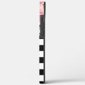 水彩フローラ白黒モノストライプグラム Case-Mate iPhoneケース (裏面 / 左)