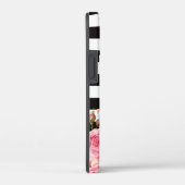 水彩フローラ白黒モノストライプグラム Case-Mate iPhoneケース (裏面 / 右)