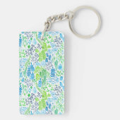 水彩フローラ白 キーホルダー (裏面)
