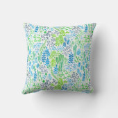 水彩フローラ白 クッション (裏面)