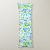 水彩フローラ白 ボディピロー (裏面 (縦))