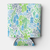 水彩フローラ白 缶クーラー (正面)