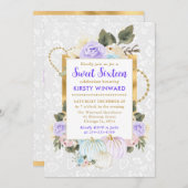 水彩フローラ秋カボチャ甘い16 招待状 (正面/裏面)