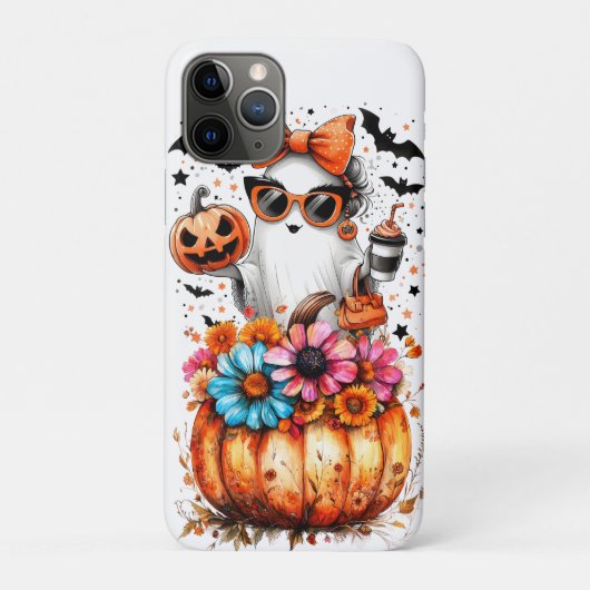 水彩フローラ秋カボチャ Case-Mate iPhoneケース (裏)