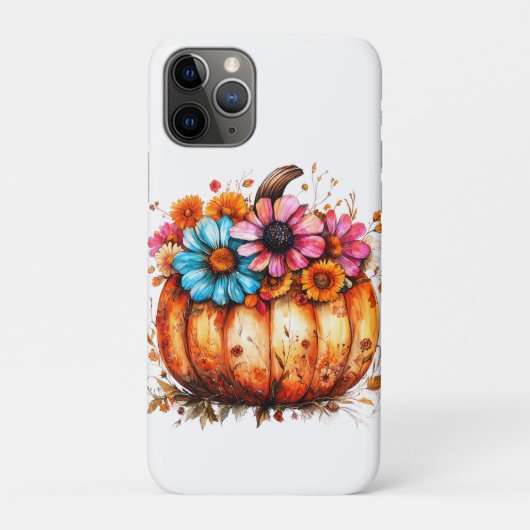 水彩フローラ秋カボチャ Case-Mate iPhoneケース (裏)