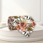 水彩フローラ秋スパイスカラーフラワー ネクタイ